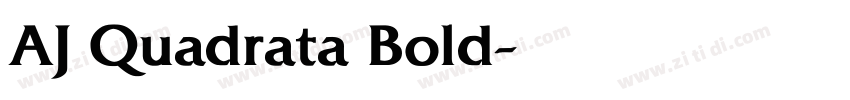 AJ Quadrata Bold字体转换
